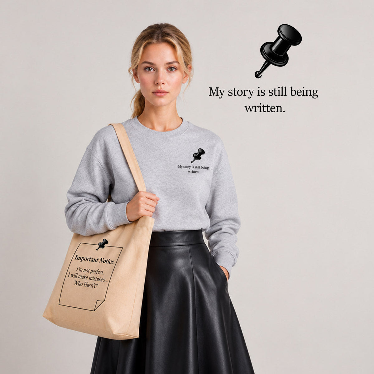 Organic Slogan Tote Bags