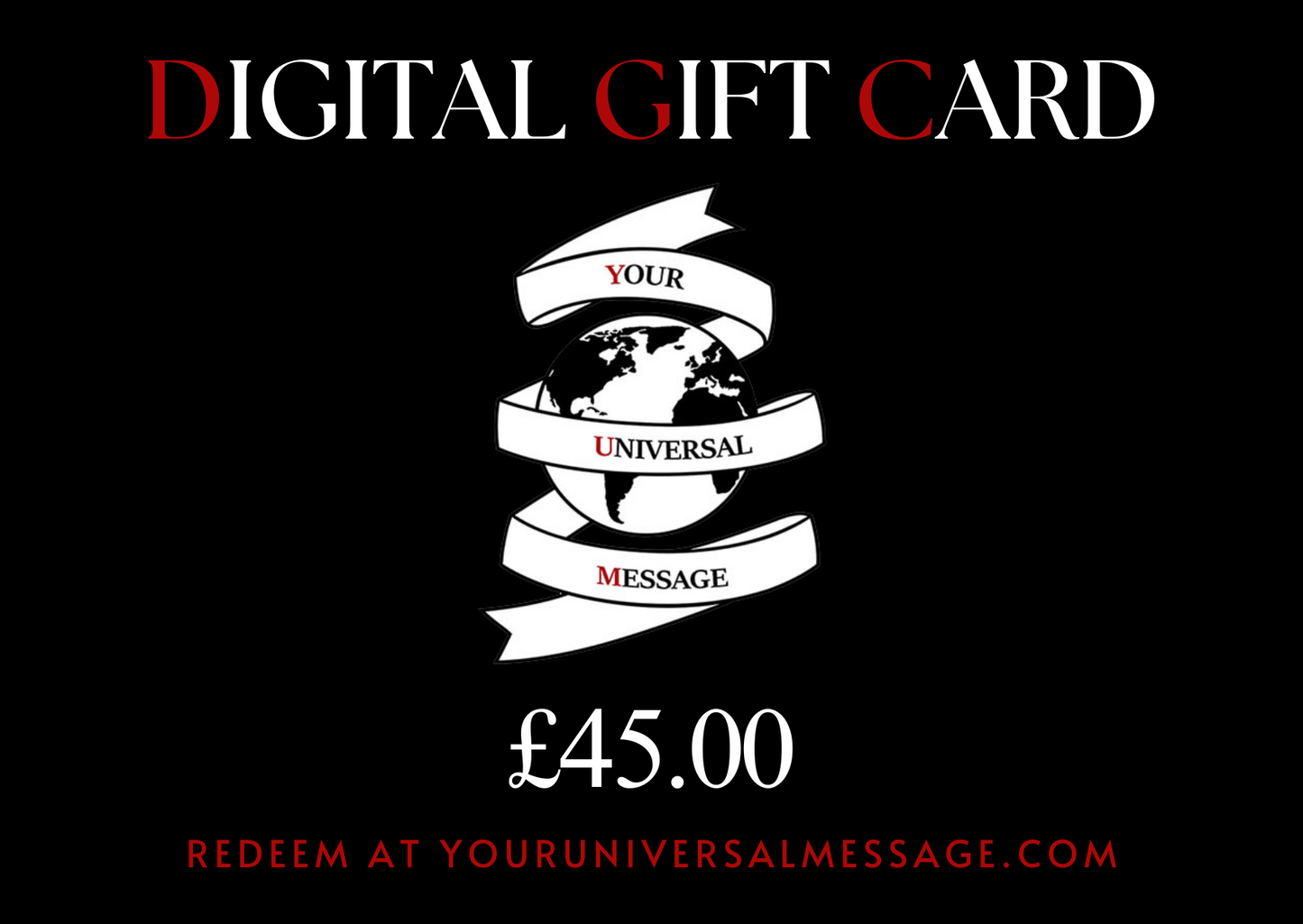 Your Universal Message E-Gift Card