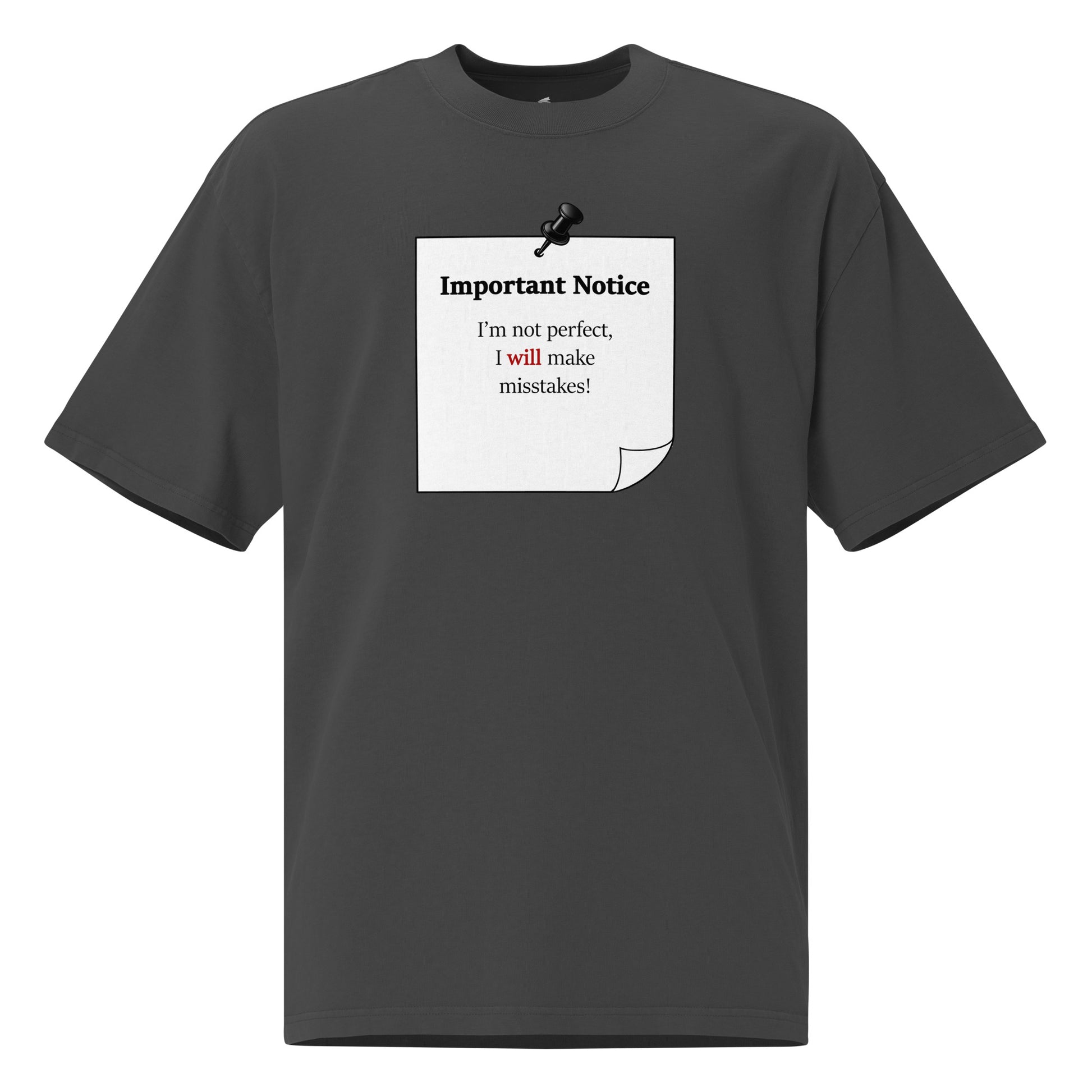 Boxy oversized t-shirt with dropped shoulders styled in casual streetwear outfit.