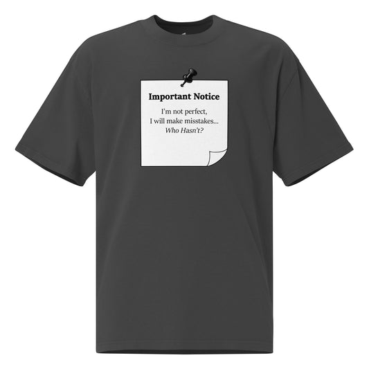 Boxy oversized t-shirt with dropped shoulders styled in casual streetwear outfit.