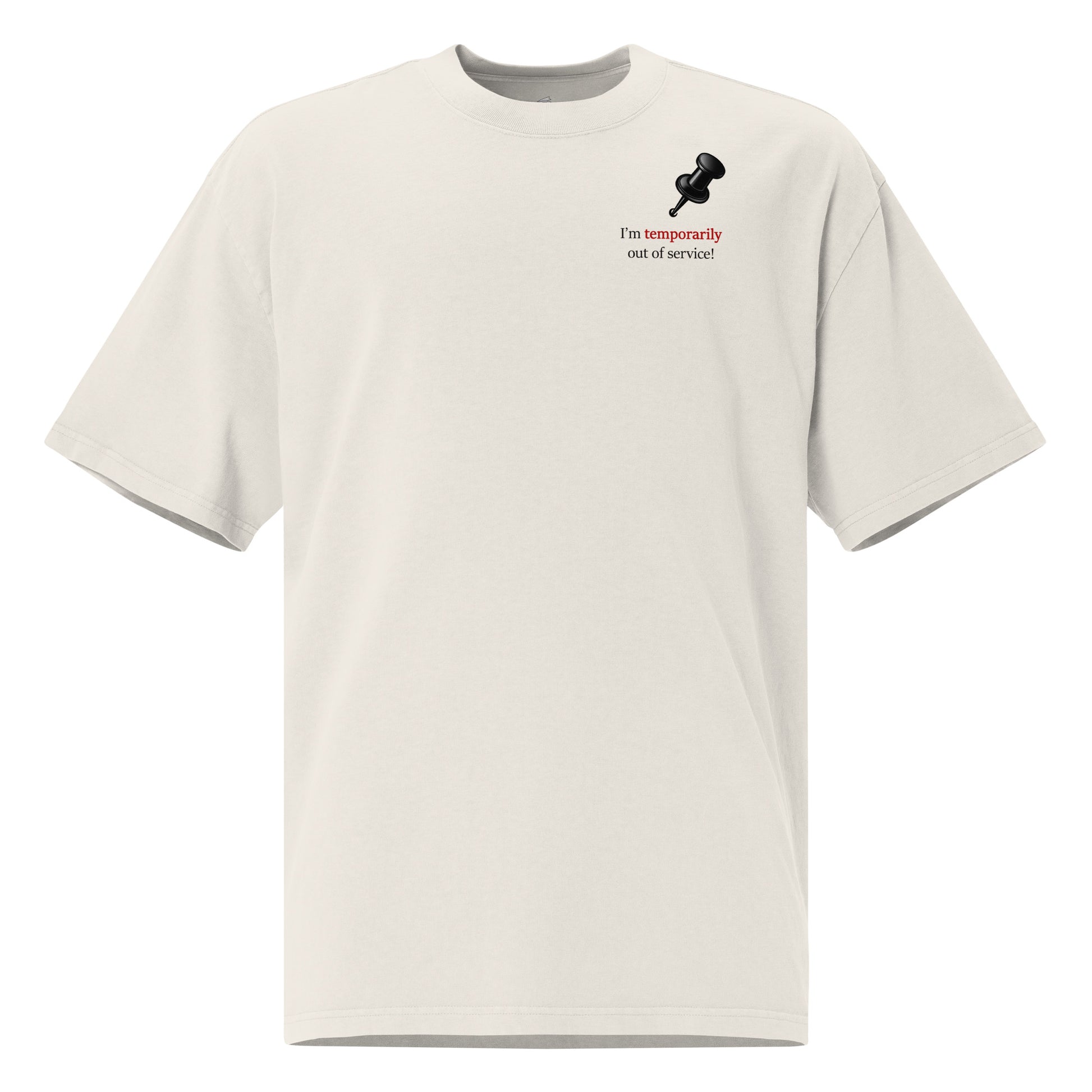 Premium heavyweight cotton oversized tee with motivational  message.