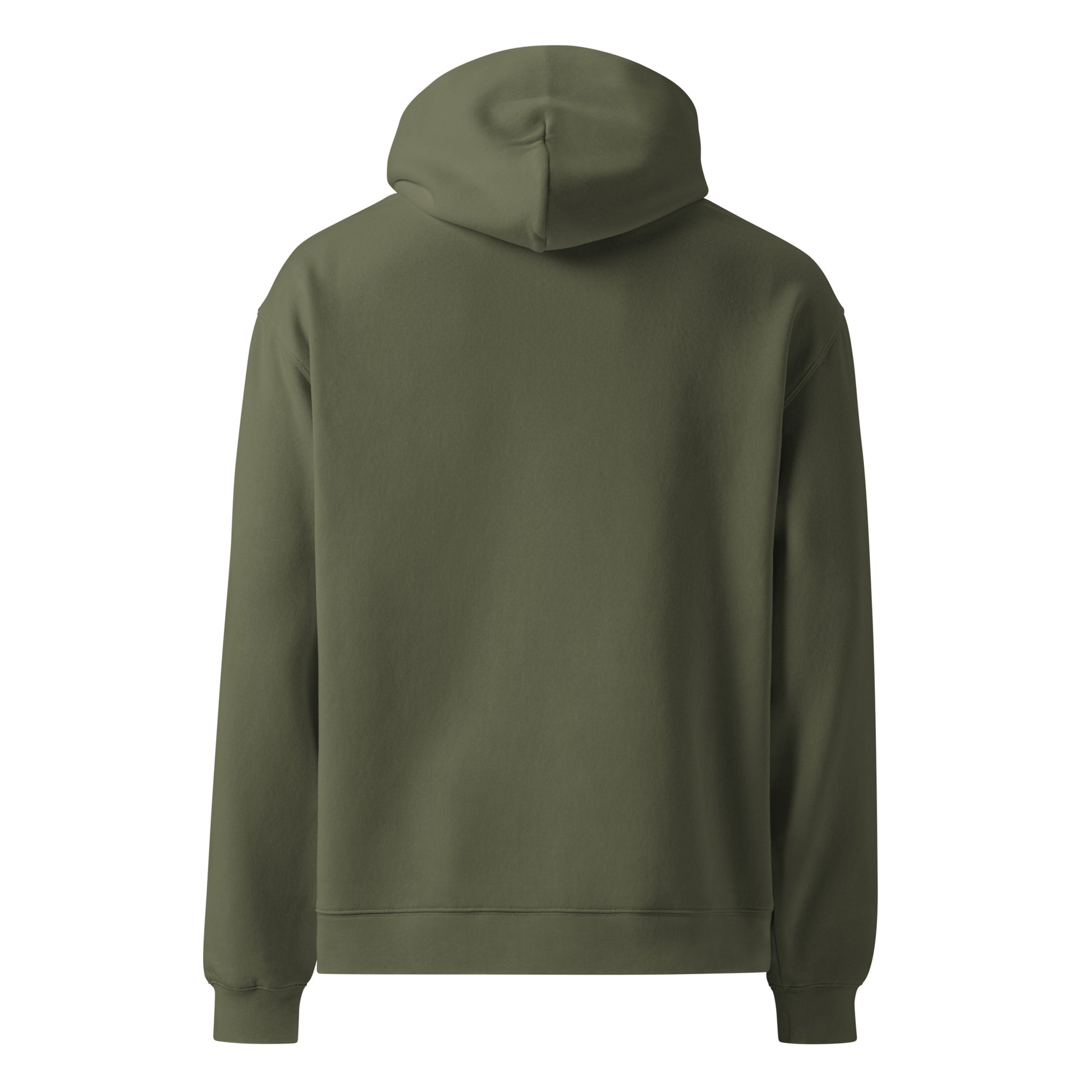 Oversized cypress hoodie motivational sweatshirt back view