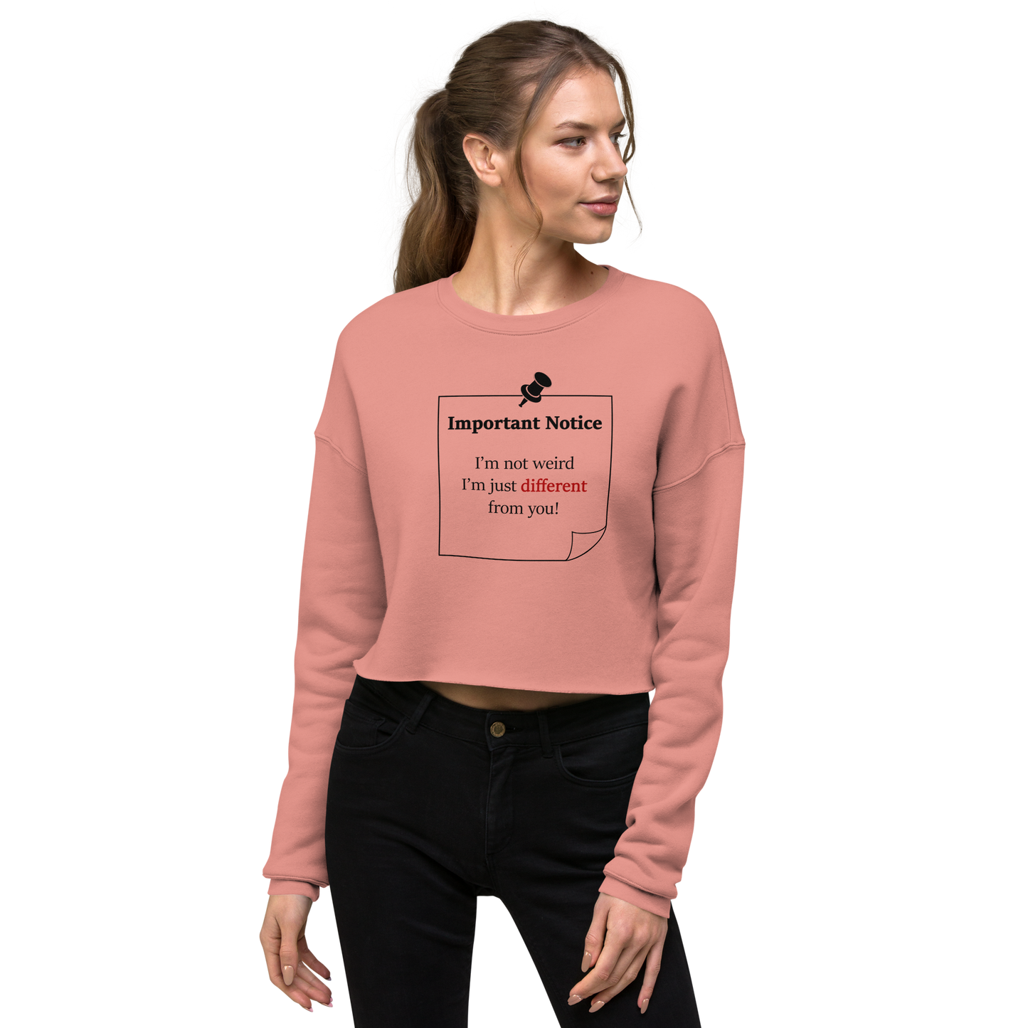 Cropped Fleece Sweatshirt